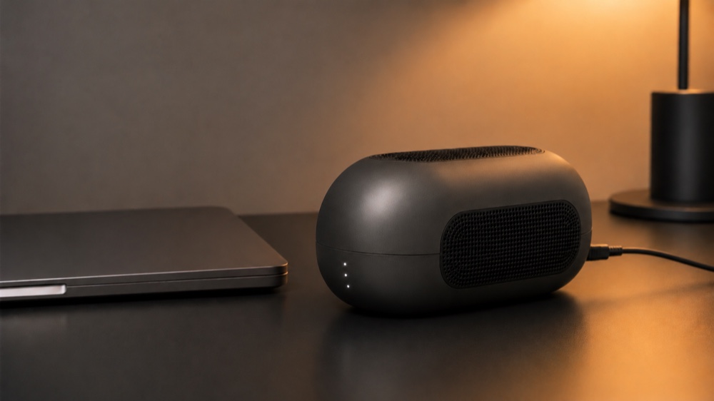 Duet AI connected beside a laptop